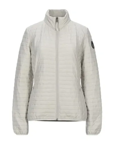 Napapijri Down Jackets In Dove Grey