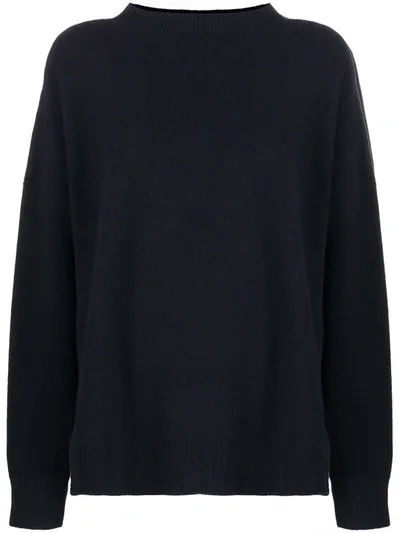 Closed Oversized Mock Neck Jumper In 568 Dark Night