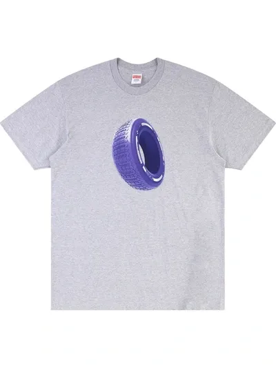 Supreme Tire T-shirt In Grey