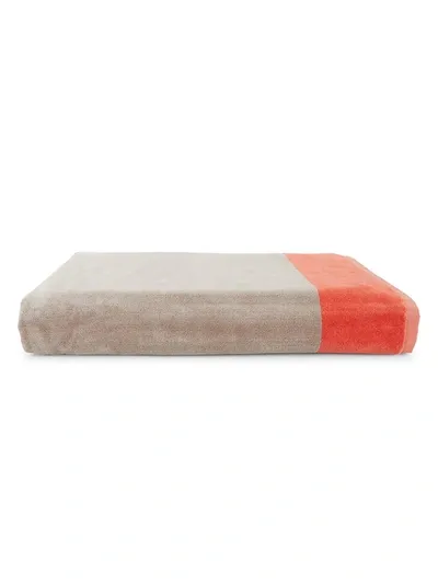 Peacock Alley Soleil Beach Towel In Coral