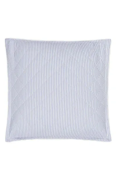 Matouk Matteo Quilted Euro Sham In Azure