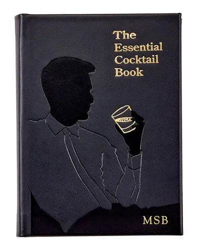 Graphic Image The Essential Cocktail Leather-bound Book In Black