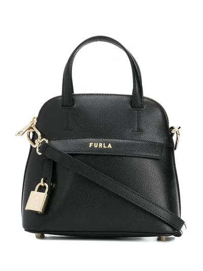 Furla Small Piper Dome Bag In Black