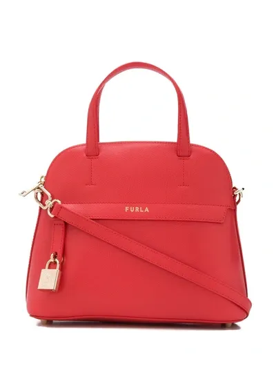 Furla Medium Piper Dome Bag In Orange