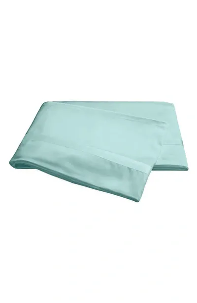 Matouk Nocturne 600 Thread Count Flat Sheet In Lagoon