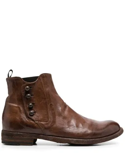 Officine Creative Lexikon Ankle Boots In Brown