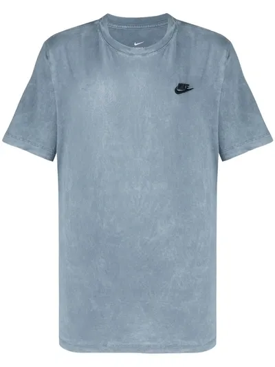 Nike Acid Wash T-shirt In Blue