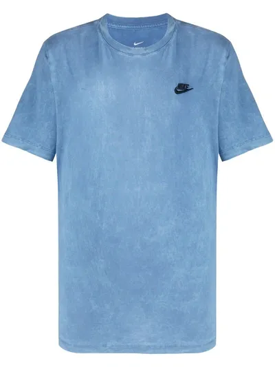 Nike Acid Wash T-shirt In Blue