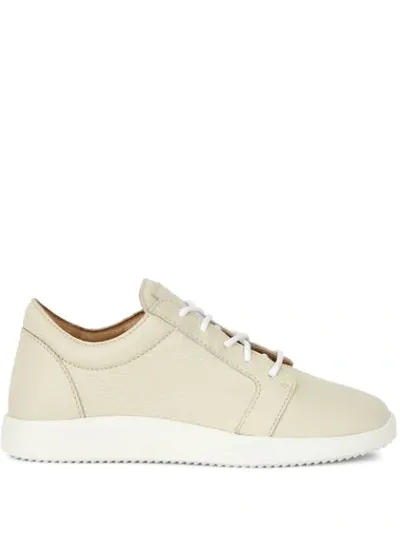 Giuseppe Zanotti Cory Low-top Leather Sneakers In White