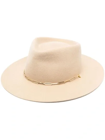 Van Palma Ulysse Fedora Hat In Neutrals