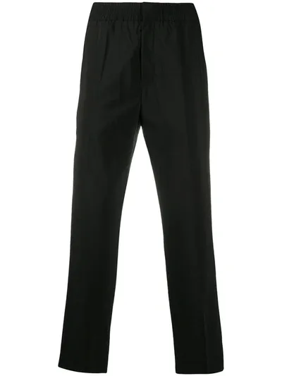 Christian Wijnants High-waisted Straight Leg Trousers In Black