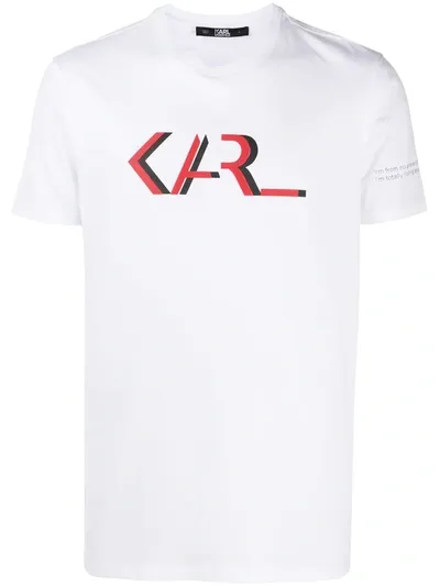 Karl Lagerfeld Karl Legend-print T-shirt In White