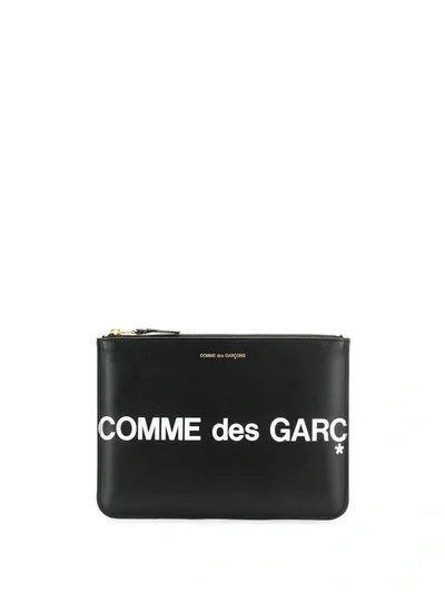 Comme Des Garçons Portafoglio Huge Logo In Black