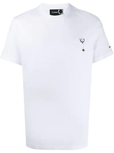 Fred Perry Logo Brooch T-shirt In White