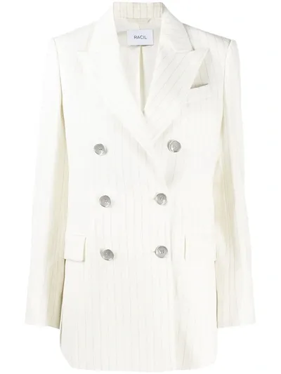 Racil Pin-stripe Blazer In Neutrals