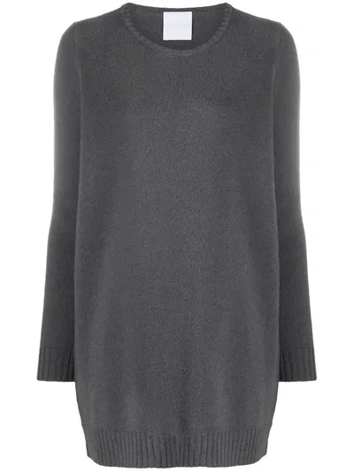 Antonella Rizza Fine Knit Dress In Grey