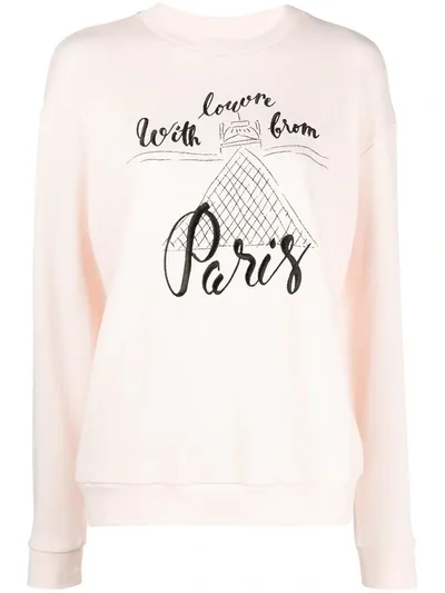 Etre Cecile Slogan Print Sweatshirt In Pink