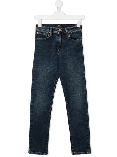 Ralph Lauren Kids' Straight Leg Jeans In Blue