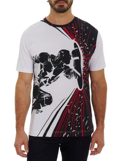 Robert Graham Courage & Power T-shirt Tall In White