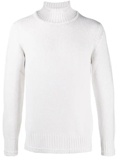 Dondup High-neck Jumper In White