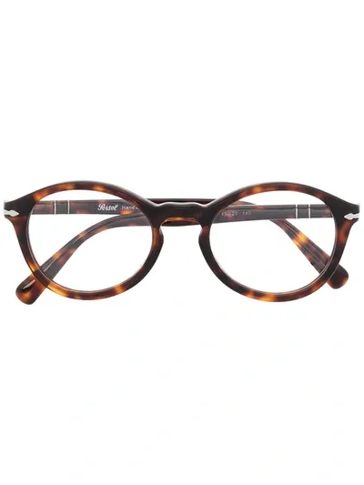 Persol Po3237v Round-frame Glasses In Black