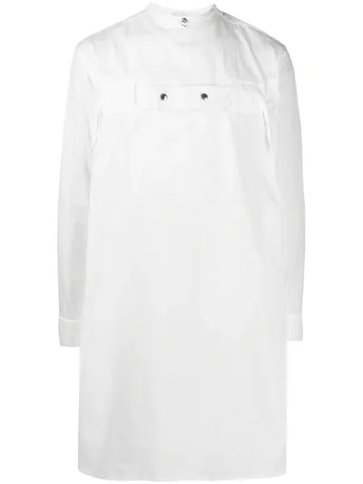 Takahiromiyashita The Soloist Longline Cotton Shirt In White