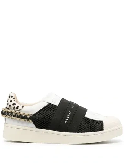 Moa Master Of Arts Slip-on Panel Detail Sneakers In White