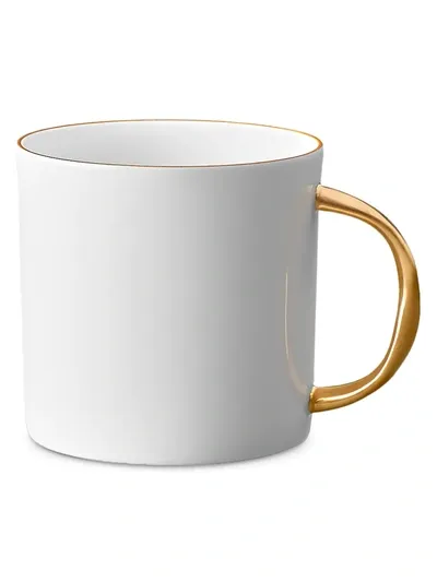 L'objet Corde Porcelain Mug In White/gold