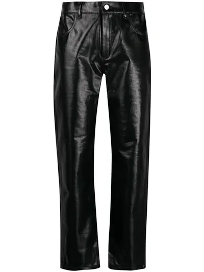 Roseanna High Rise Straight Leg Jeans In Black