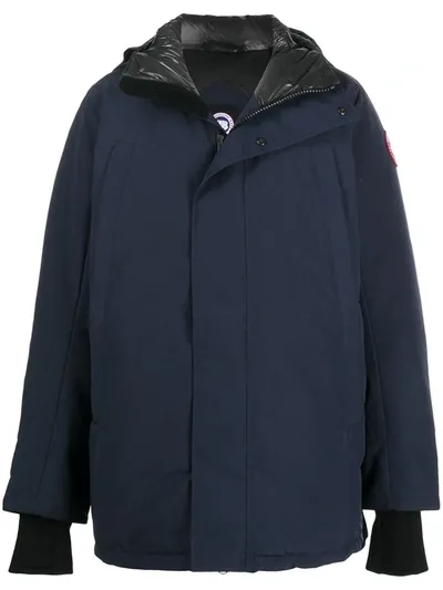 Canada Goose Feather-down Padded Coat In Blue