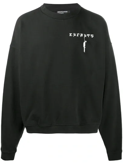 Enfants Riches Deprimes Hang Man Crew Neck Sweatshirt In Black