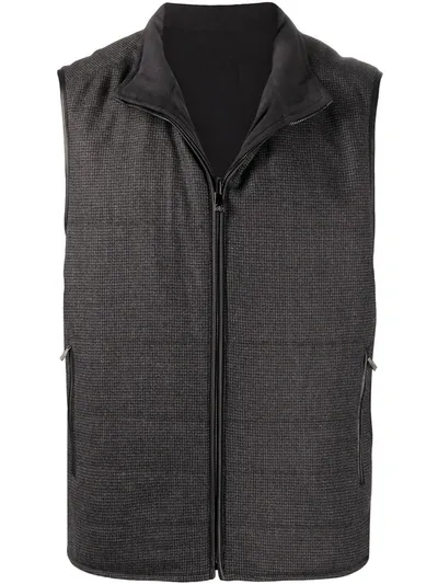 Corneliani Quilted Gilet In 013-grigio