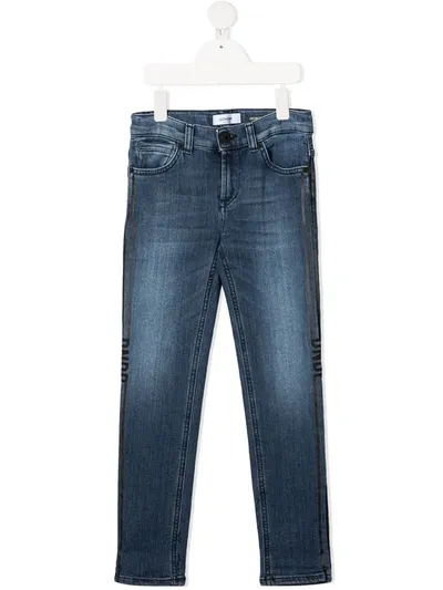 Dondup Kids' George Straight-leg Jeans In Blue