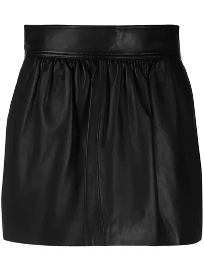 Red Valentino High-waisted Mini Skirt In Black