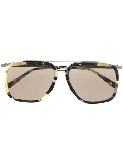 Brioni Square-frame Sunglasses In Schwarz