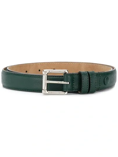 Ami Alexandre Mattiussi Square-buckle Belt In Green