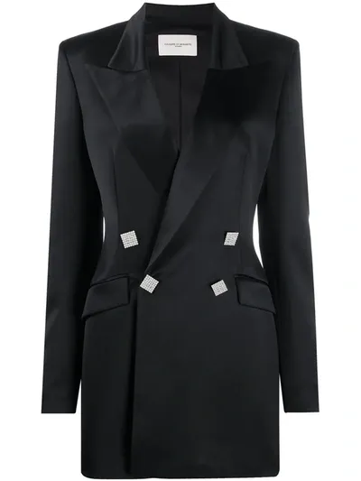 Giuseppe Di Morabito Double-breasted Satin Blazer In Black