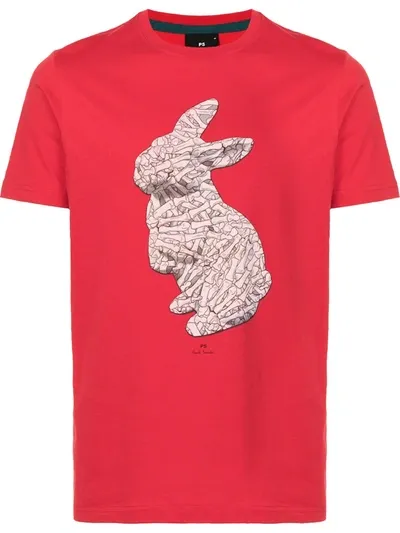 Paul Smith Graphic-print Short-sleeve T-shirt In Red