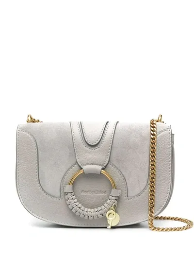 See By Chloé Hana Mini Leather Cross-body Bag In Grey