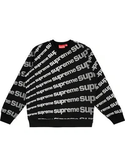 Supreme Radial Crew-neck Jumper In Black