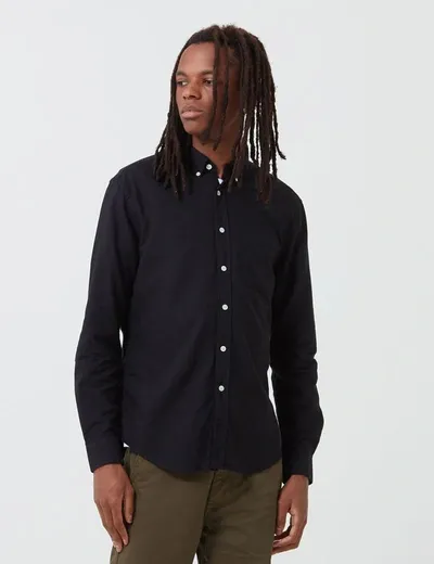 Portuguese Flannel Belavista Shirt In Black