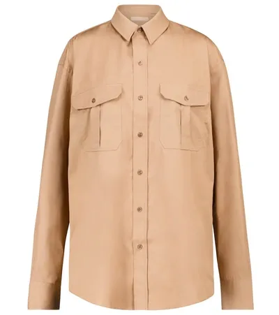 Wardrobe.nyc Oversize Shirt In Camel