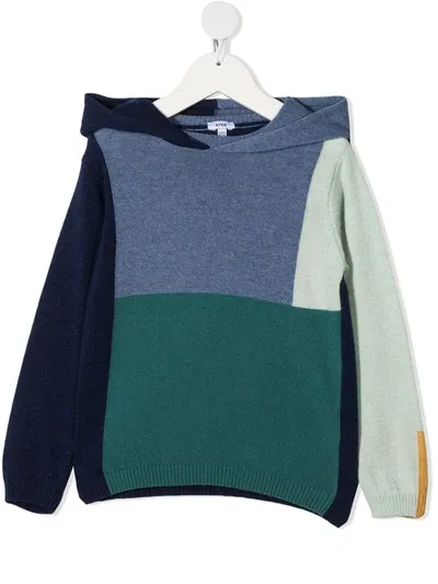 Knot Kids' Colour Block Hoodie In Blue