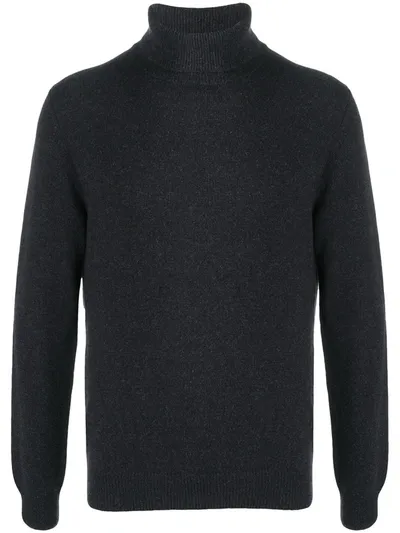 Corneliani Roll Neck Jumper In Blue