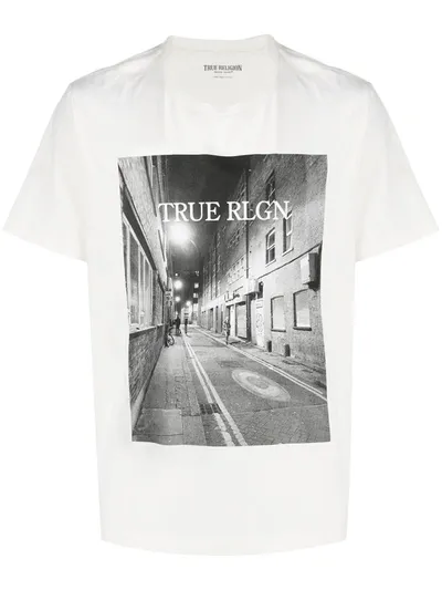 True Religion True Rlgn T-shirt In Neutrals