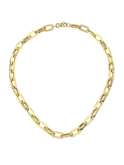 Roberto Coin 18k Yellow Gold Classic Oro Paperclip Link Collar Necklace, 17