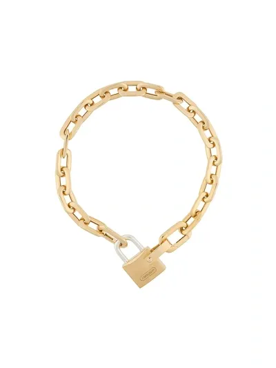 Ambush Padlock Detail Chain Bracelet In Gold