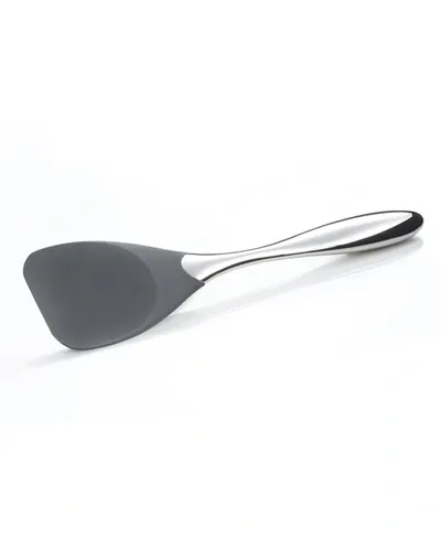 Nambe Stainless Steel & Silicone Curvo Slanted Spatula In Silver