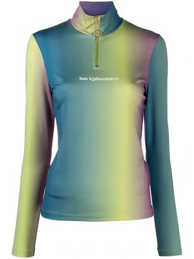 Han Kjobenhavn Gradient Effect Top In Blue