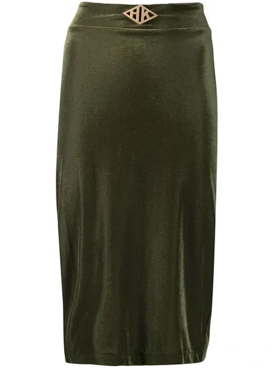 Han Kjobenhavn Logo Waist Skirt In Green